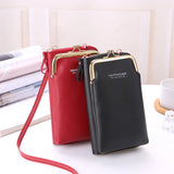 Women Mini Matte Leather Crossbody Bag Shoulder Messenger Bag Clutch Purse