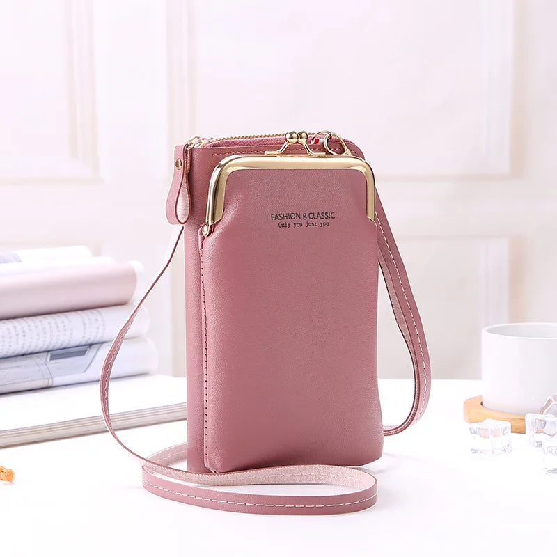 Women Mini Matte Leather Crossbody Bag Shoulder Messenger Bag Clutch Purse