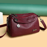 Vintage Soft Leather Women Shoulder Bags Messenger Bag