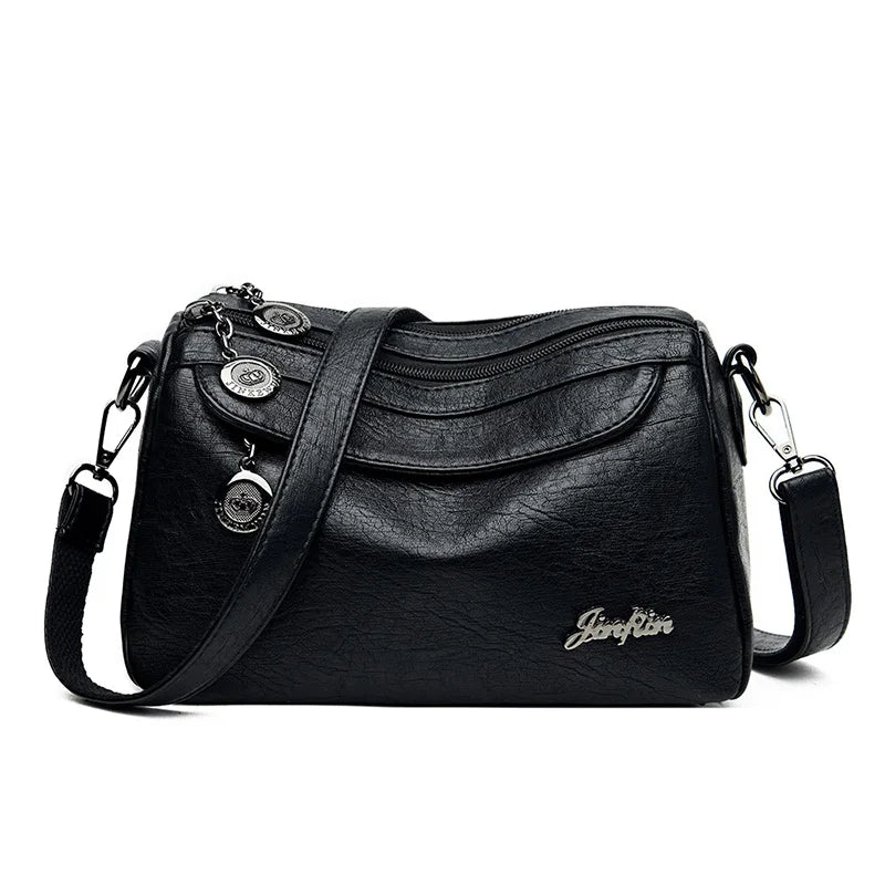 Vintage Soft Leather Women Shoulder Bags Messenger Bag