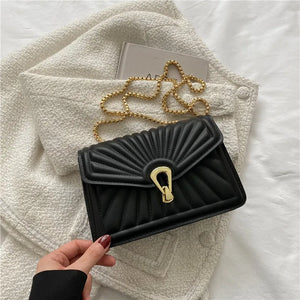 Women's Crossbody Bag Chain Shoulder Hand Sac Lady PU Leather Small Handbag