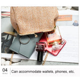 Boho Crossbody Clutch Bag Straw Rattan Women Messenger Beach Handbag