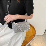 Women's Flash Drilling Crossbody Bag for Summer Travel