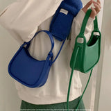 Green Top Handle Bags Women's Leather Shoulder Bags