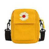 Small Daisy Canvas Shoulder Bag Japanese Messenger Bag Student Handbags