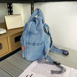 Small Denim Backpacks For Women 100% Cotton School Bags