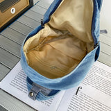 Small Denim Backpacks For Women 100% Cotton School Bags