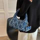 Denim Shoulder Bag Women Handbag Purse Casual Tote