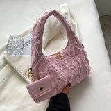 Denim Shoulder Bag Women Handbag Purse Casual Tote