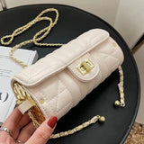 Embroidered Wire Lattice Cylinder Shoulder Messenger Bag