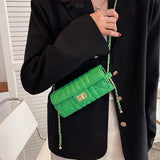 Embroidered Wire Lattice Cylinder Shoulder Messenger Bag