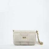 Small Women's Solid Chain Shoulder Bag Vintage Handbag