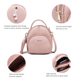 Small Women Backpack Two-use Shoulder Bag Soft Candy Female Bags