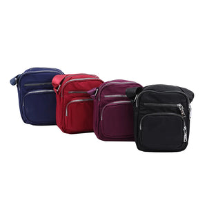 Small Nylon Shoulder Bag Zipper Crossbody Wallet