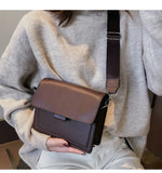 Women's Small Flap Crossbody Shoulder Bags Solid Totes