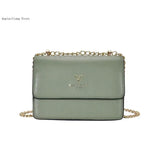 Small Flap Messenger Bag Ladies Pu Leather Crossbody Bags Square Handbags