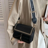 Small Flap Shoulder Bag for Women Casual Solid Female Crossbody Bag