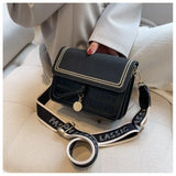 Small Flap Shoulder Bag for Women Casual Solid Female Crossbody Bag