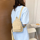 Small Fresh Backpack Women Travel Bag High Capacity Solid