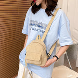 Small Fresh Backpack Women High Capacity Solid