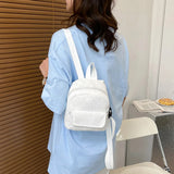 Small Fresh Backpack Women High Capacity Solid