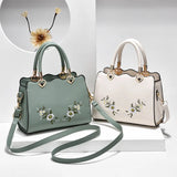 Embroidered Small Square Bag Women Handbag Casual One-shoulder Bags