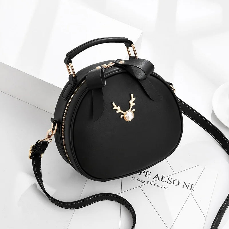 Small Round Bag Women Autumn Ins Net Red Messenger Small Fresh Shou