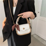 Small Fresh Women's Bag Niche Shoulder Handbag Silk Scarf Messenger