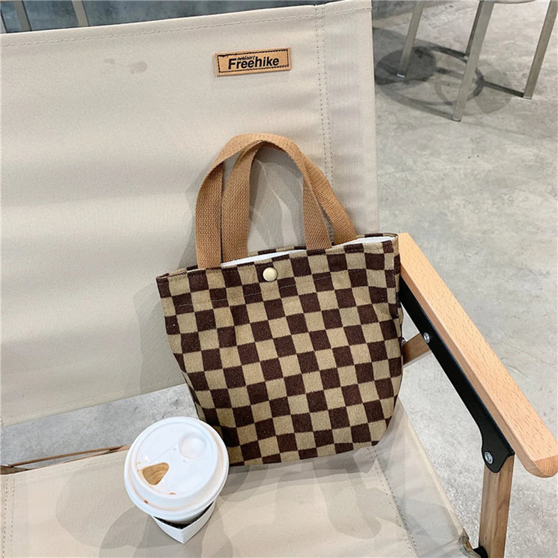 Small Fresh Portable Lunch Bag Female Mini Hand Carry Cloth Bag