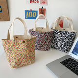 Small Fresh Portable Lunch Bag Female Mini Hand Carry Cloth Bag