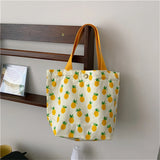 Small Fresh Portable Lunch Bag Female Mini Hand Carry Cloth Bag