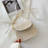 Chrysanthemum Embroidery Chain One-Shoulder Messenger Bag