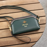 Small Leather Shoulder Bag Women Clutches Bee Crossbody Bags Cowhide Purse