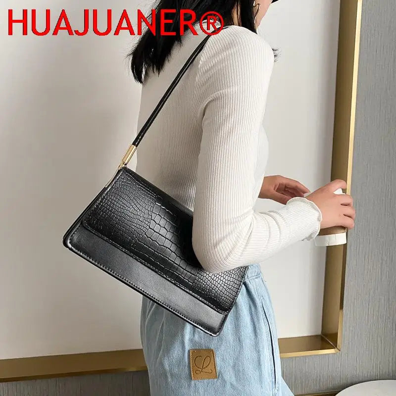 Soft PU Leather Ladies Shoulder Bag Vintage Handbag Purse Bolso