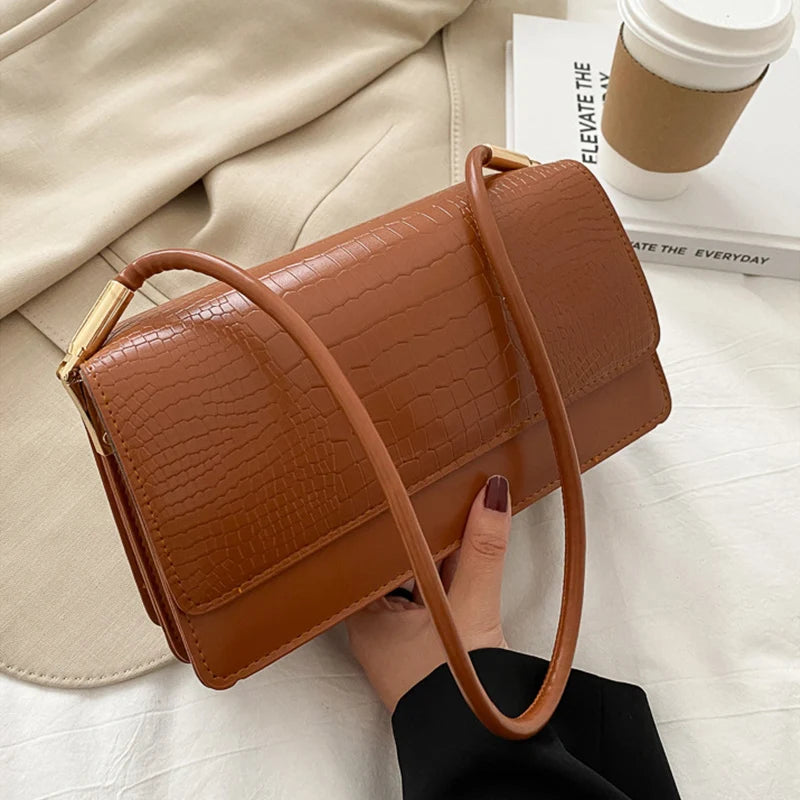 Soft PU Leather Ladies Shoulder Bag Vintage Handbag Purse Bolso