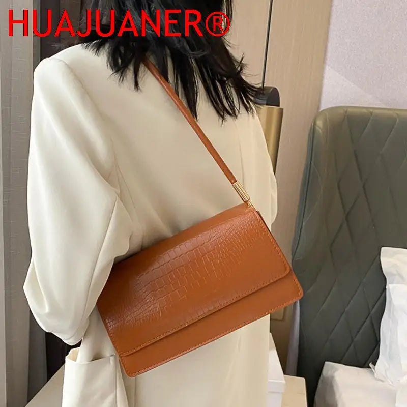 Soft PU Leather Ladies Shoulder Bag Vintage Handbag Purse Bolso
