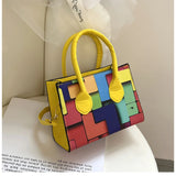 Plaid Handbag Mini Bag with Handle Shoulder Crossbody Purse