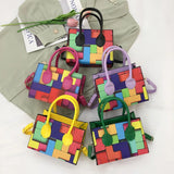 Plaid Handbag Mini Bag with Handle Shoulder Crossbody Purse