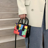 Plaid Handbag Mini Bag with Handle Shoulder Crossbody Purse