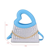 Women's Top Shoulder Bag Heart Handle Crossbody Bag