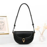 Small Hasp Crossbody Shoulder Bag for Women Summer Leather Ladies Sling Bag