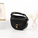 Small Hasp Crossbody Shoulder Bag for Women Summer Leather Ladies Sling Bag
