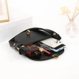 Small Hasp Crossbody Shoulder Bag for Women Summer Leather Ladies Sling Bag