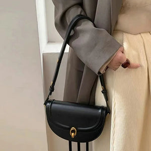 Small Hasp Crossbody Shoulder Bag for Women Summer Leather Ladies Sling Bag