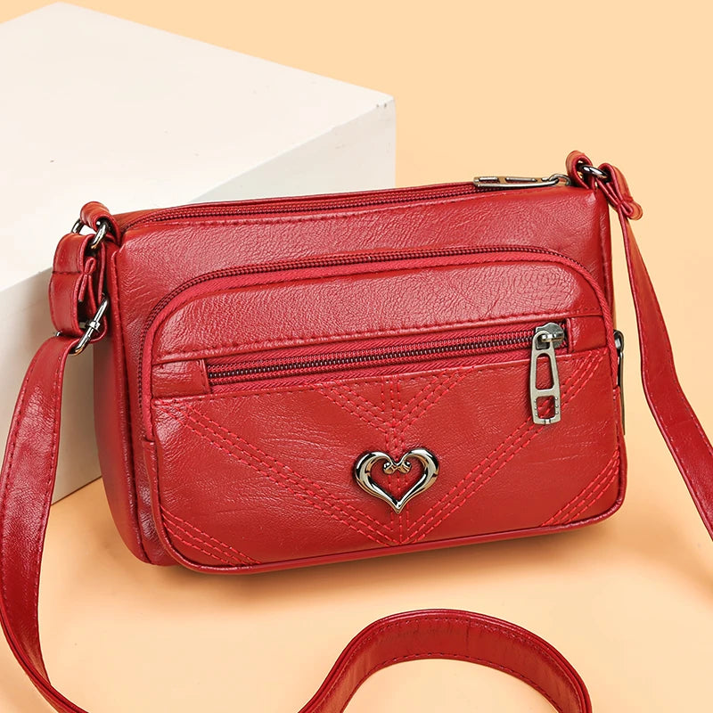 Small Leather Crossbody Bag for Women Shoulder Bag Female Messenger Bag