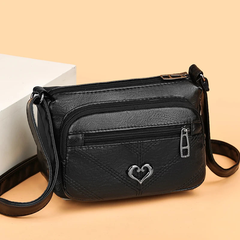 Small Leather Crossbody Bag for Women Shoulder Bag Female Messenger Bag