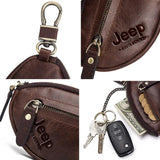 Men's Leather Car Keys Wallet Holder Organizer Keychain Purse