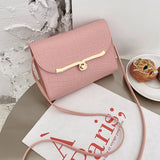 Women's Lingge Embroidery Messenger Bag Chain Crossbody Handbag