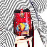 Vintage Printed Small Messenger Bag for Women