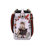 Vintage Printed Small Messenger Bag for Women